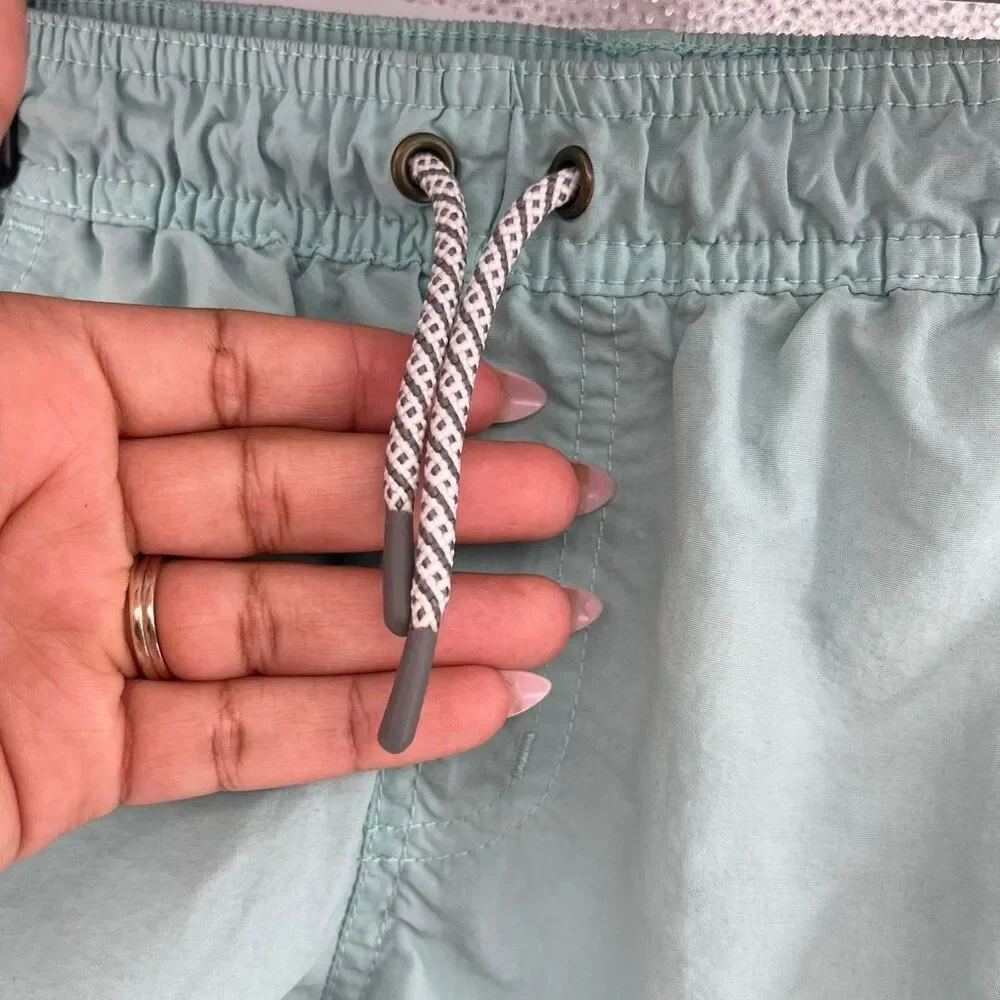 Art Class Boys Seafoam Green Swim Trunks Lined Elastic Waist Drawstring 6/7